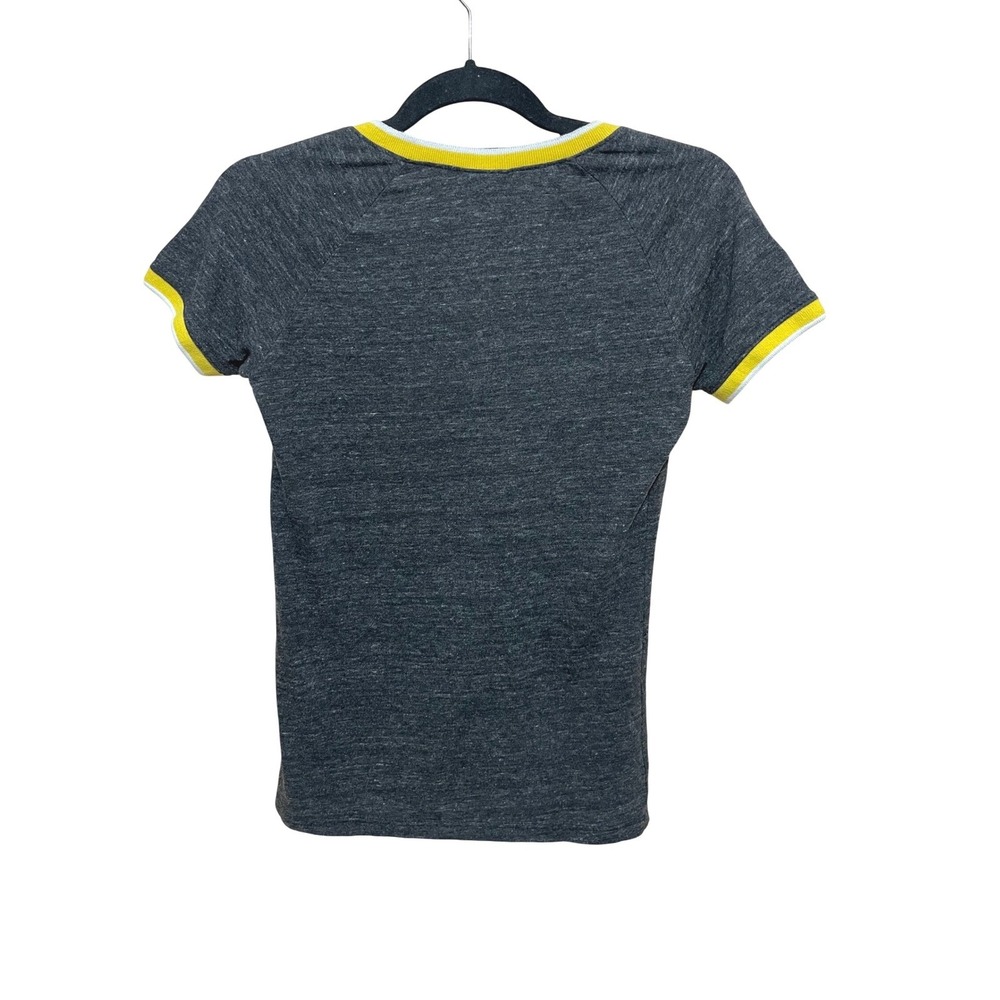Pittsburgh Pirates Womens Gray V Neck T Shirt S Fitted 5th & Ocean MLB Baseball - Picture 3 of 8